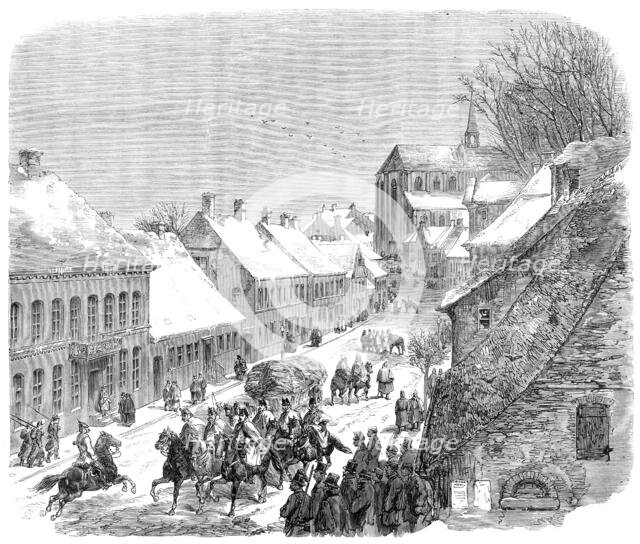 The War in Schleswig: High-Street, Hadersleben - from a sketch by our special artist, 1864. Creator: Unknown.