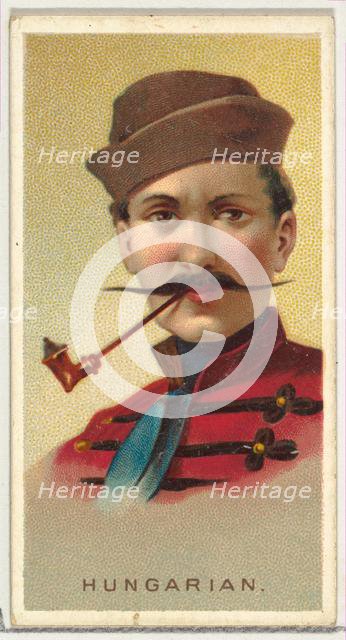 Hungarian, from World's Smokers series (N33) for Allen & Ginter Cigarettes, 1888. Creator: Allen & Ginter.