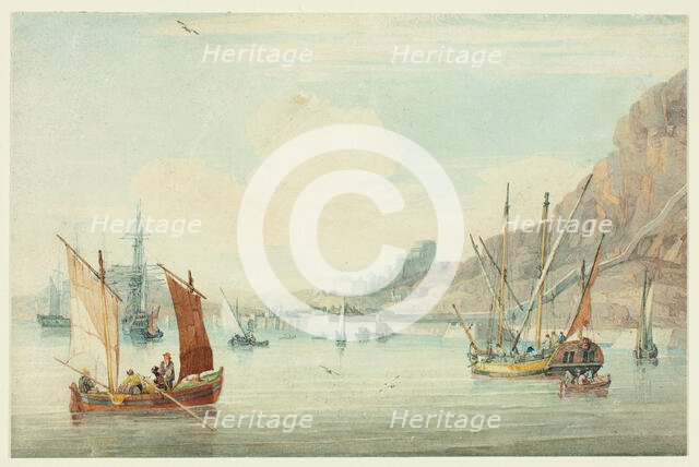 View on the Tagus, n.d. Creators: Samuel Owen, William Havell.