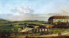 The Castle of Schlosshof seen from north, Between 1758 and 1761. Artist: Bellotto, Bernardo (1720-1780)