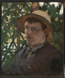 Self-Portrait at Montigny, 1876. Creator: Will H. Low.