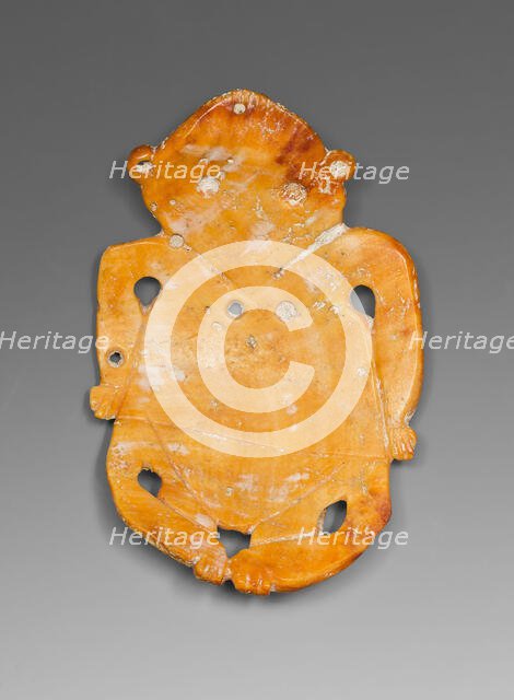 Pendant Depicting a Seated Figure, 200 B.C./A.D. 200. Creator: Unknown.