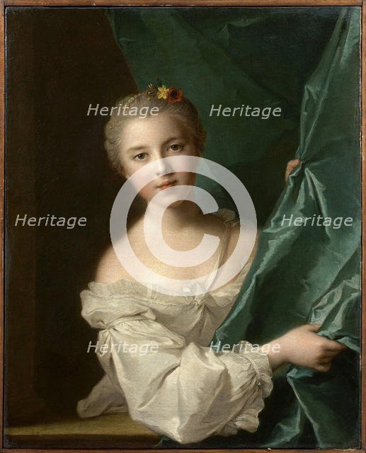 Portrait of Eleonore Louise de Berville, marquise de Hallay-Coetquen, 1751. Creator: Nattier, Jean-Marc (1685-1766).