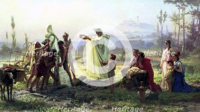 'The Consecration of the Herma', 1874.  Artist: Fyodor Andreyevich Bronnikov