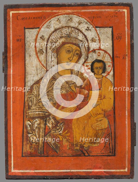 Bohorodicka Smolenská, (Madonna of Smolensk), 1801-1850. Creator: Unknown.