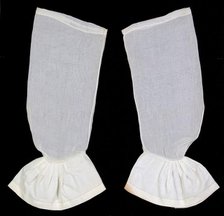 Undersleeves, American, ca. 1860. Creator: Unknown.