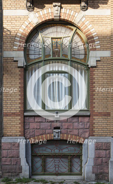 Maison Langbehn, 90-92 Rue Renkin, Brussels, Belgium, (1901), c2014-2017. Artist: Alan John Ainsworth.