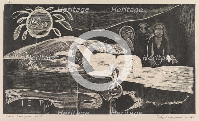 Te Po, 1893-94. Creator: Paul Gauguin.