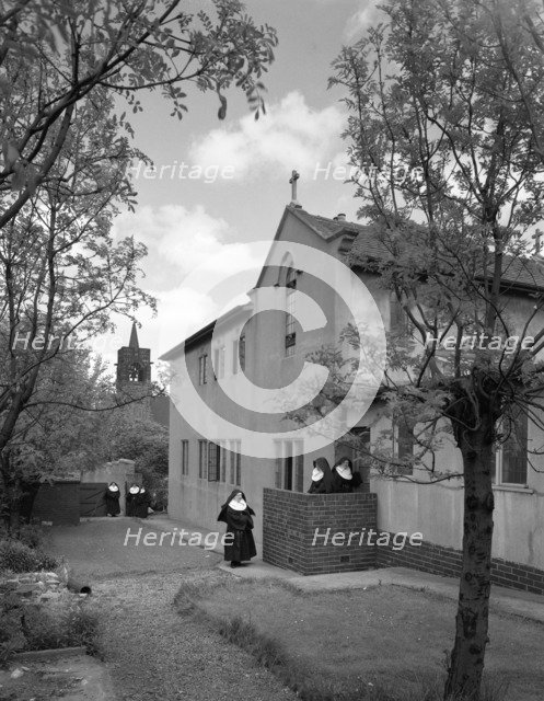 Sisters of Mercy Convent, Denaby Main, South Yorkshire, 1961. Artist: Michael Walters