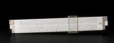 Mathematical slide rule owned by Sally Ride, ca. 1970. Creator: Frederick Post Co..