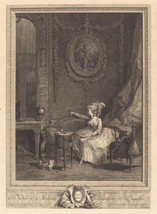 La Consolation de l'absence, 1785. Creator: Nicolas Delaunay.