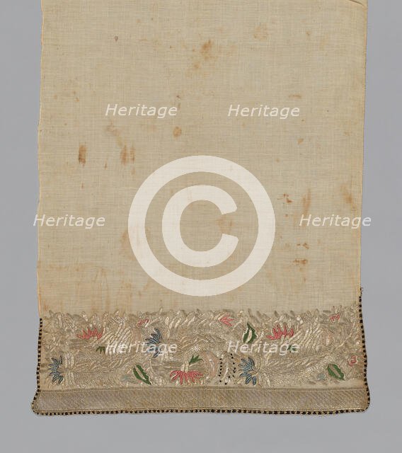 Towel or Napkin, Turkey, 19th century. Creator: Unknown.
