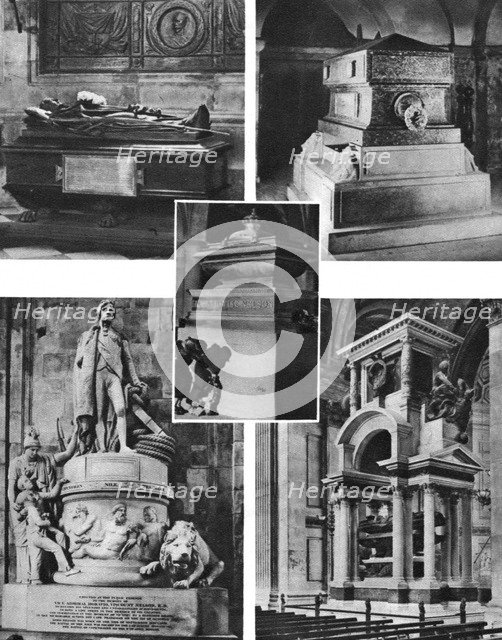 'Britain's glorious dead honoured by tomb and monument in St Paul's Cathedral', 1926-1927. Artist: Unknown
