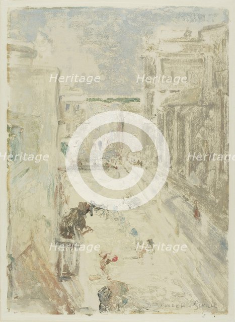 Street in Seville, 1905. Creator: Charles Conder.