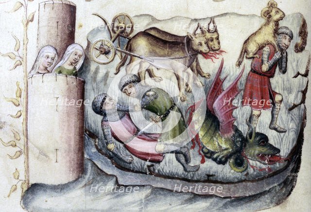 Jason capturing the Golden Fleece, 15th century.  Creator: Unknown.