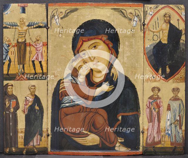 Virgin and Child with Saints, c. 1230s. Creator: Berlinghiero (Italian, bef 1242).