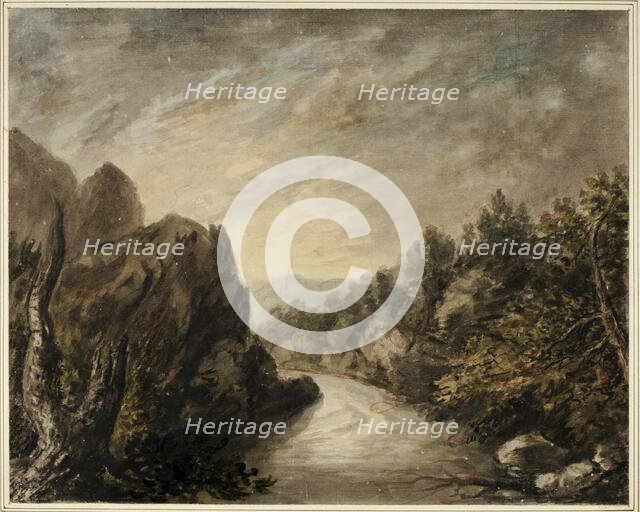 River in Rocky Valley, 1800-1899. Creator: Unknown.