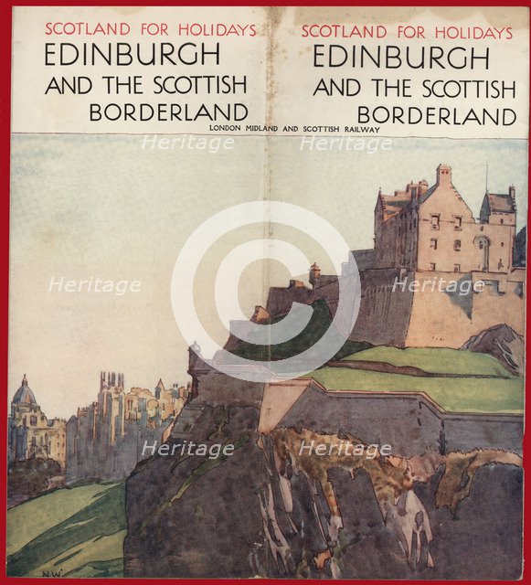Tourist brochure of Scotland, Edinburgh, 1928.