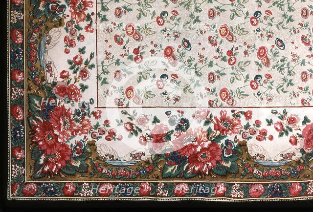 Panel (Possibly a Shawl or bedspread?), England, 19th century. Creator: Unknown.