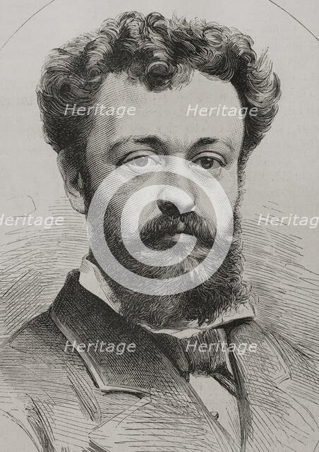 Portrait of Raimundo de Madrazo y Garreta (1841-1920), Spanish painter, 1878. Creator: Unknown.