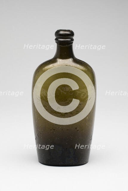 Flask, 1829/72. Creator: Willington Glass Works.