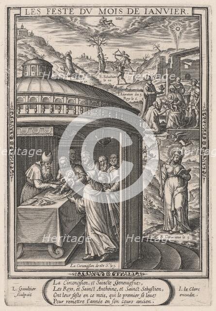 Les Feste du mois de Janvier (January: the Circumcision), 1603. Creator: Leonard Gaultier.