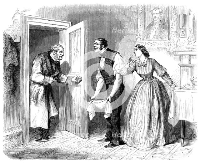 "A Pearl among Women": "Where is Miss Sillery?" inquired Mr. Lawrence - drawn by L. Huard, 1861. Creator: Unknown.