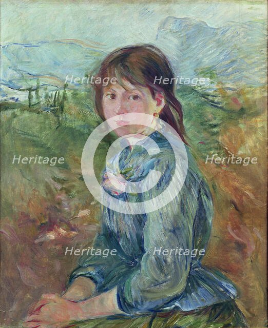 La Petite Niçoise (The Small Girl from Nice) , 1889. Creator: Morisot, Berthe (1841-1895).