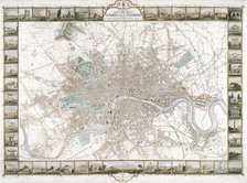 Map of London, 1851. Artist: H Lacey