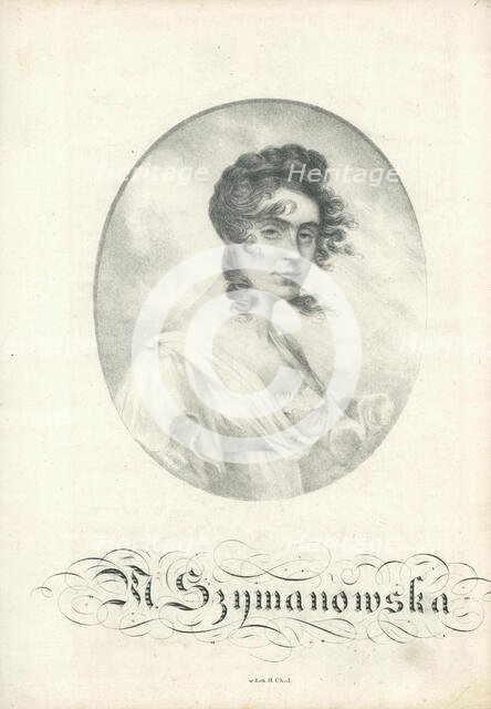 Portrait of Maria Szymanowska (1789-1831). Creator: Chodkiewicz, Alexander (1776-1838).