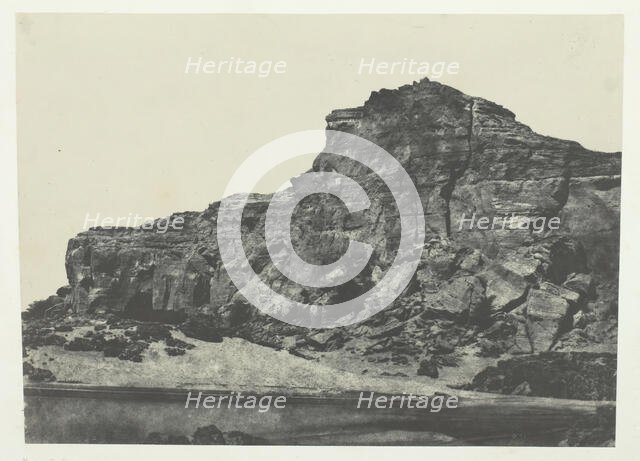 Seconde Cataracte, Dgebel-Aboucir; Nubie, 1849/51, printed 1852. Creator: Maxime du Camp.