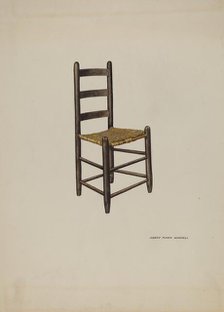 Chair, 1937. Creator: Harry Mann Waddell.