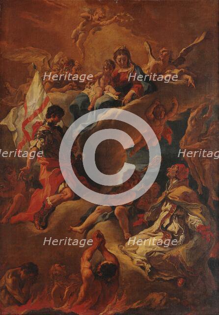 The Virgin Interceding for the Souls in Purgatory, 1688. Creator: Ricci, Sebastiano (1659-1734).