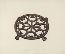 Trivet, c. 1941. Creator: Margaret Golden.