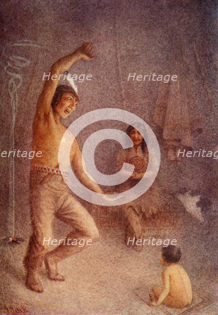 "Glooskap brought all his magical resources to his aid", 1914. Creator: Unknown.