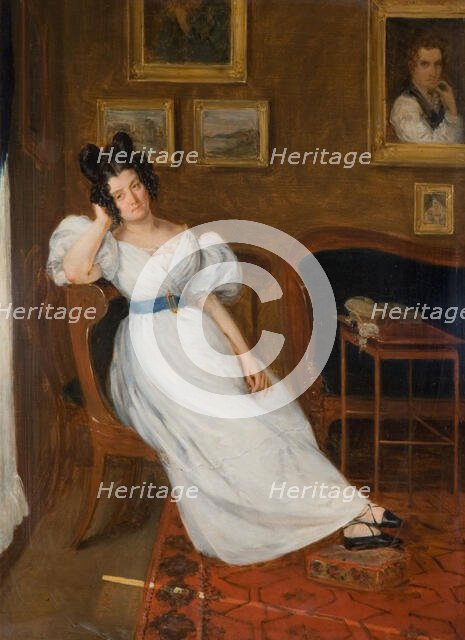 Portrait of Madame Simon, 1850. Creator: Eugene Delacroix.