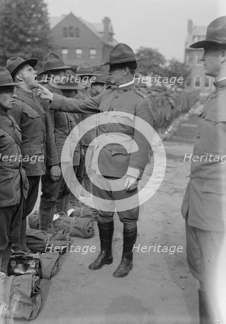 Major Gregory, Medical Inspection, 1917. Creator: Bain News Service.