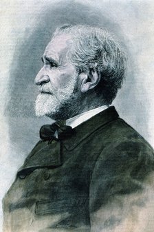 Giuseppe Verdi (1813-1901), Italian composer, engraving 1893.