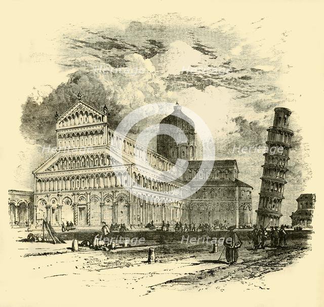 'The Cathedral and Leaning Tower, Pisa', 1890.   Creator: Unknown.