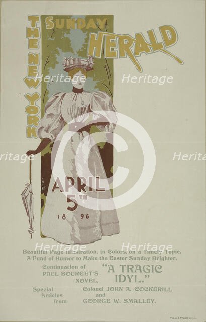 The New York Sunday herald. April 5th 1896., c1896. Creator: Charles Hubbard Wright.