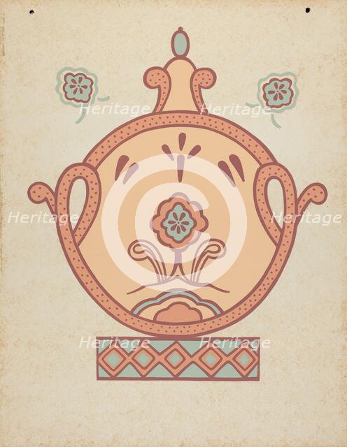 Mission La Purisima Concepcion Wall Painting from the portfolio "Decorative Art...", 1935/1942. Creator: Unknown.