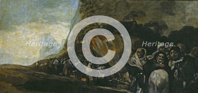 Procession of the Holy Office. Artist: Goya, Francisco, de (1746-1828)