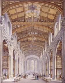 Guildhall Library, London, 1872. Artist: Edwin Thomas Dolby 