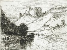 Kilgaren Castle, 1864. Creator: Francis Seymour Haden.