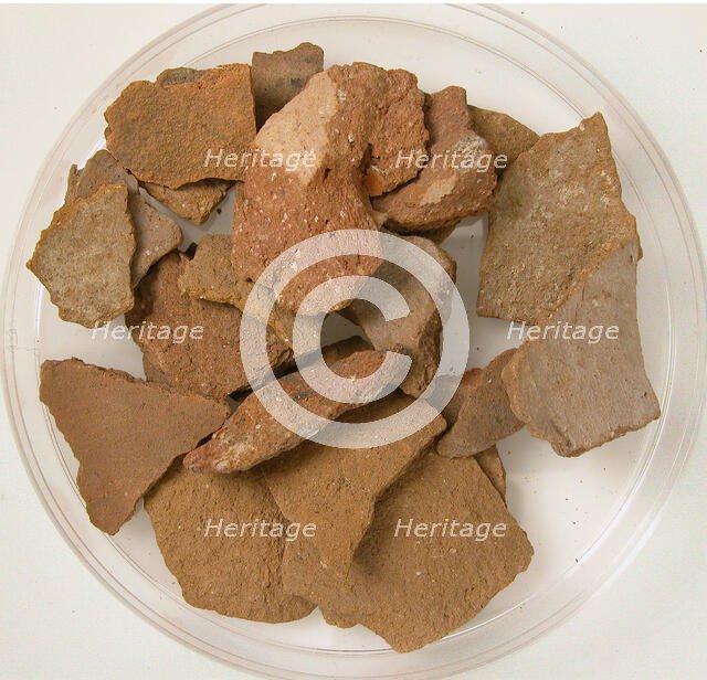 Pottery Fragments, Coptic, 4th-7th century. Creator: Unknown.
