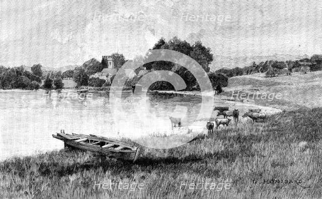 Eastwell Park: the old church and the lake, 1895. Creator: Unknown.