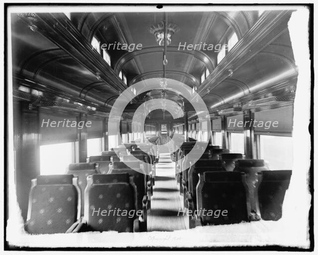 Car interiors, Chicago and Alton Railroad, c1900. Creator: Unknown.