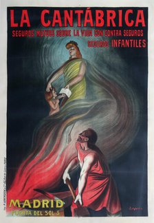 La CantábricSeguros Madrid, c1905. Creator: Cappiello, Leonetto (1875-1942).