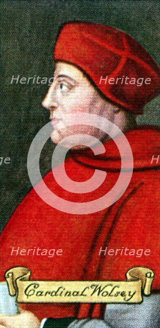 Cardinal Wolsey, taken from a series of cigarette cards, 1935. Artist: Unknown