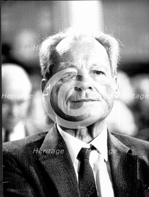 Willy Brandt (1913-1992), German politician, President of the Socialist International and West Ge…